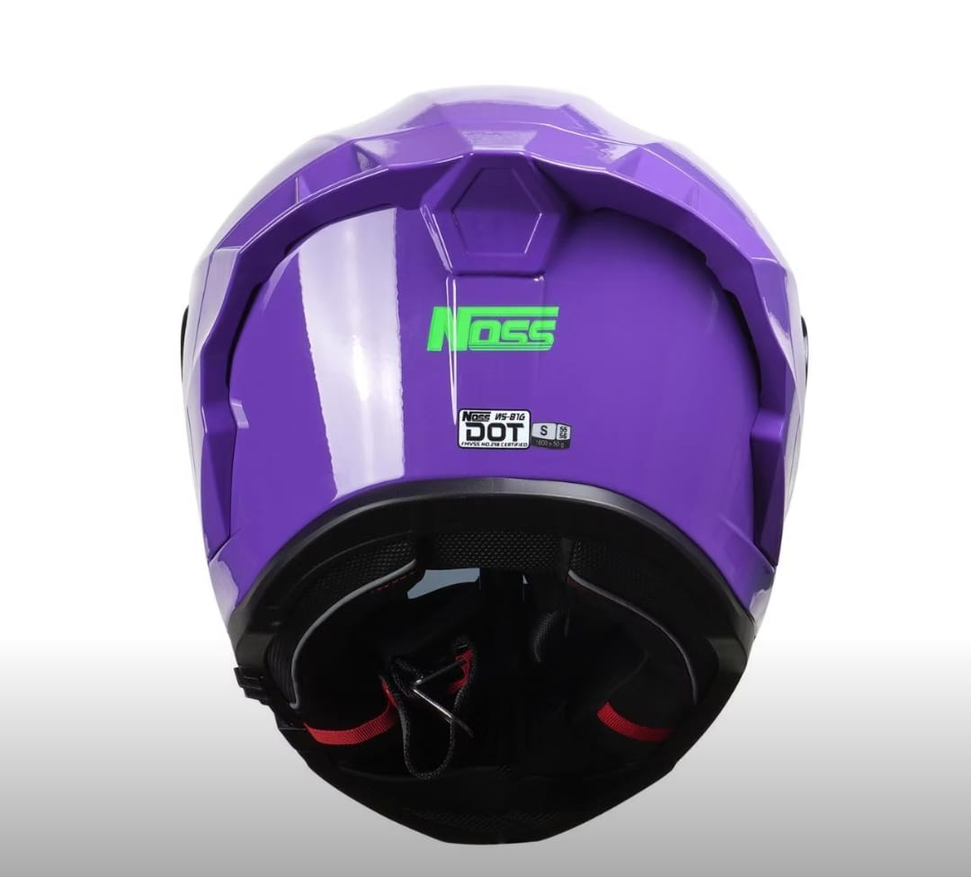 CASCO INTEGRAL NOSS NS 816 MORADO BRILLOSO
