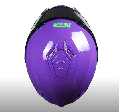 CASCO INTEGRAL NOSS NS 816 MORADO BRILLOSO