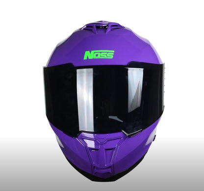 CASCO INTEGRAL NOSS NS 816 MORADO BRILLOSO