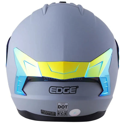 CASCO INTEGRAL EDGE EXTREME GRIS VISOR AMARILLO
