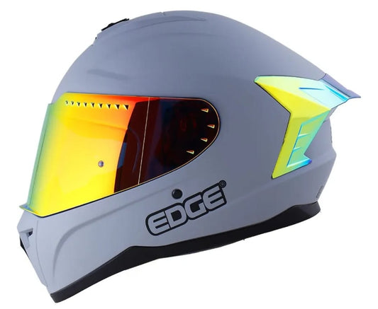 CASCO INTEGRAL EDGE EXTREME GRIS VISOR AMARILLO