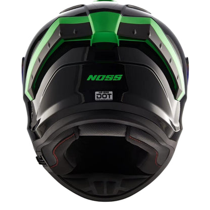 CASCO INTEGRAL NOSS NS 888 NEGRO-VERDE