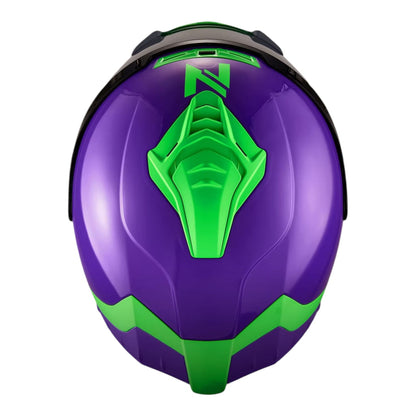 CASCO INTEGRAL NOSS NS 888 MORADO-VERDE