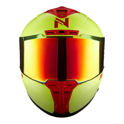 CASCO INTEGRAL NOSS NS 888 AMARILLO-ROJO