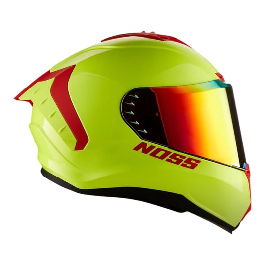 CASCO INTEGRAL NOSS NS 888 AMARILLO-ROJO